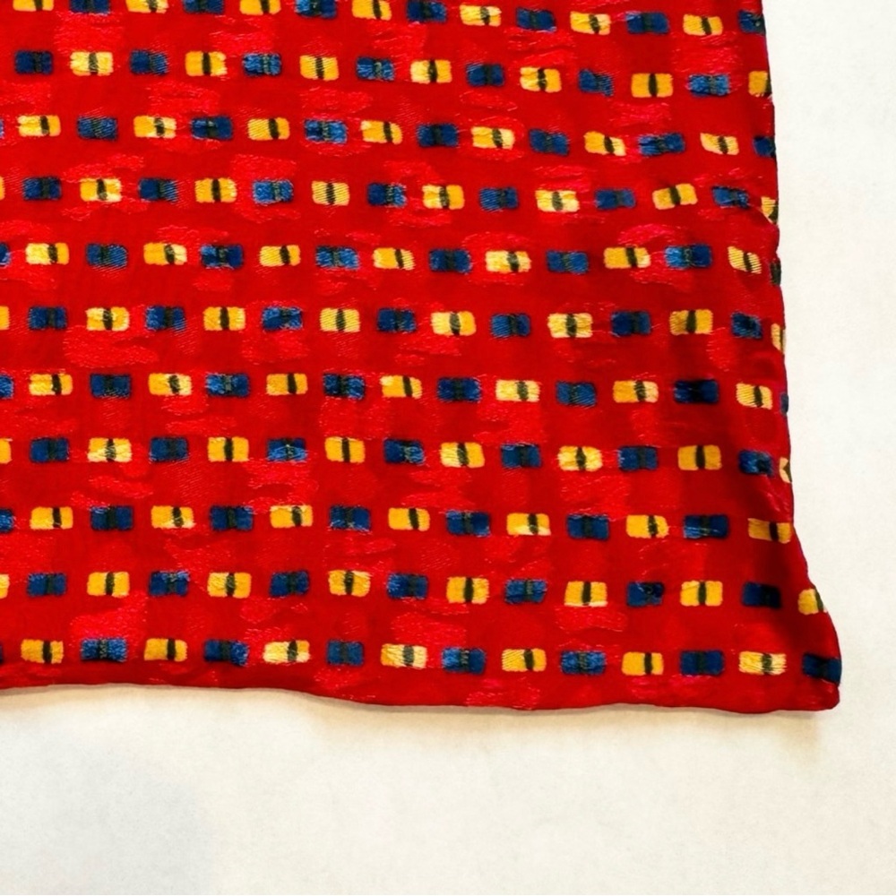 2 Vintage 100% Silk Handkerchief Pocket Square Scarf J.Z. Richards Made in Italy - Picture 8 of 10